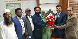 স্থানীয় সরকার বিভাগের অতিরিক্ত সচিবের পৌরসভার উন্নয়নমূলক কাজ পরিদর্শন